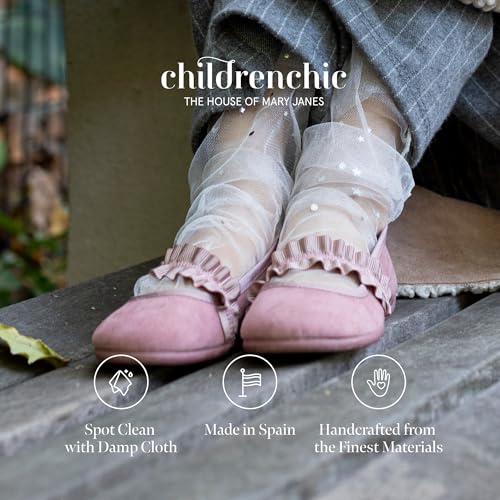 Mary Jane Shoes for Girls – Classic & Comfortable Dress Shoes for Toddlers & Kids – Perfect Flats for School, Play, and Special Occasions (Suede)3