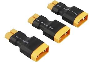 3Pcs XT90 Bullet Connector Adapter XT60 to Female Plugs for RC Battery Lipo ESC