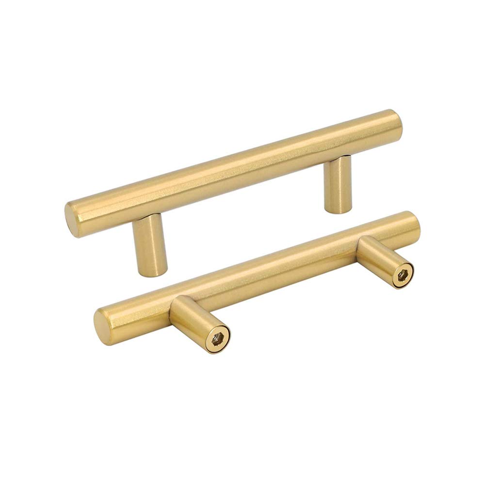 Buy 1 Piece Kitchen Handles Brass Gold Cupboard Handles Brass