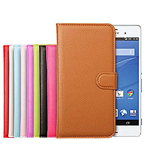 Capa de couro flip premium para Sony Xperia Z3 com fecho magnético (azul celeste), Sky-blue