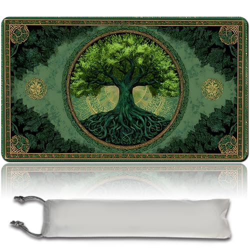 MTG Tapis de jeu XXL (60 x 35 cm) – Design fantastique haute résolution – Tapis en caoutchouc antidérapant pour TCG/CCG/MTG (No zone, MTG50-4)