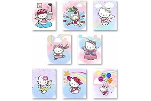 Hello Kitty Watercolor Poster Prints: Unveil the Purrfect Wall Décor for Hello Kitty Enthusiasts