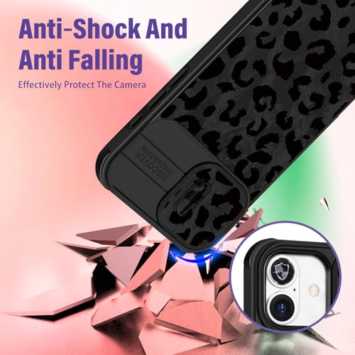 Image of Funermei for iPhone 17 Case - Women Girls Cute Phone Cover Pretty Girly Aesthetic Black Butterfly Unique Design with Slide Camera Cover and Dual Protection Funda for iPhone 17 Case
