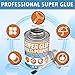 Super Glue with Brush 130ml, Super Glue All Purpose, Strong Superglue Gel for Wood, Ceramic, Leather, Plastic, DIY Crafts & Industrial Repairs(GZCJJS-B01)