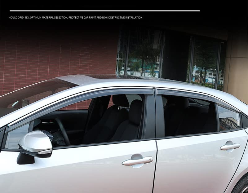 ウインドディフレクター 用カローラウィンドウバイザーウィンドディフレクターサンレインガードE210セダン2019 2020 2021 Amazon.co.jp: ウィンドウバイザー サイドウィンドウバイザーサンレインディフレクターガードオーニングシェルター ために カローラ 2019  2020 2021+ セダン サイドドアバイザー : 車＆バイク