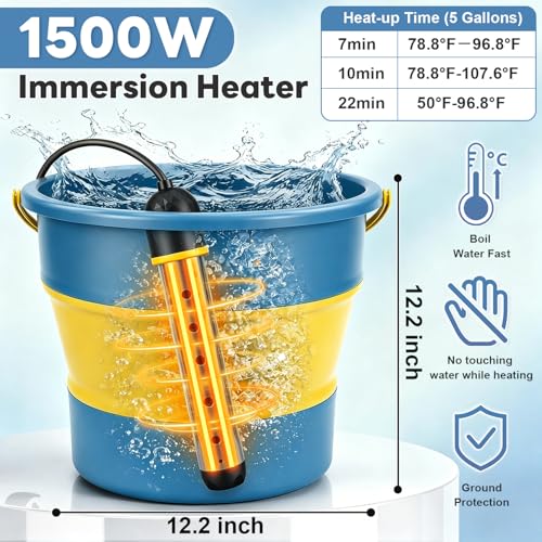 Ducha portátil mejorada 2026 con calentador, bomba recargable de 6000mAh para camping con pantalla LED, 3 modos de rociado, cubo plegable de 5 gal, ducha al aire libre para senderismo, vehículos recreativos, baño de mascotas y lavado de autos miniatura 2