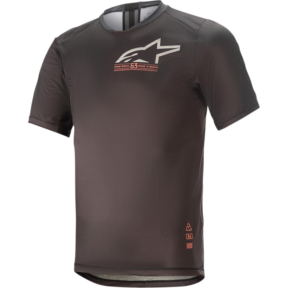 Alpinestars Alps 6.0 V2 Jersey-Short Sleeve, Black/Coral, M