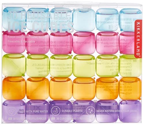 Cubo de hielo reutilizable Kikkerland, set de 30 colores miniatura 4