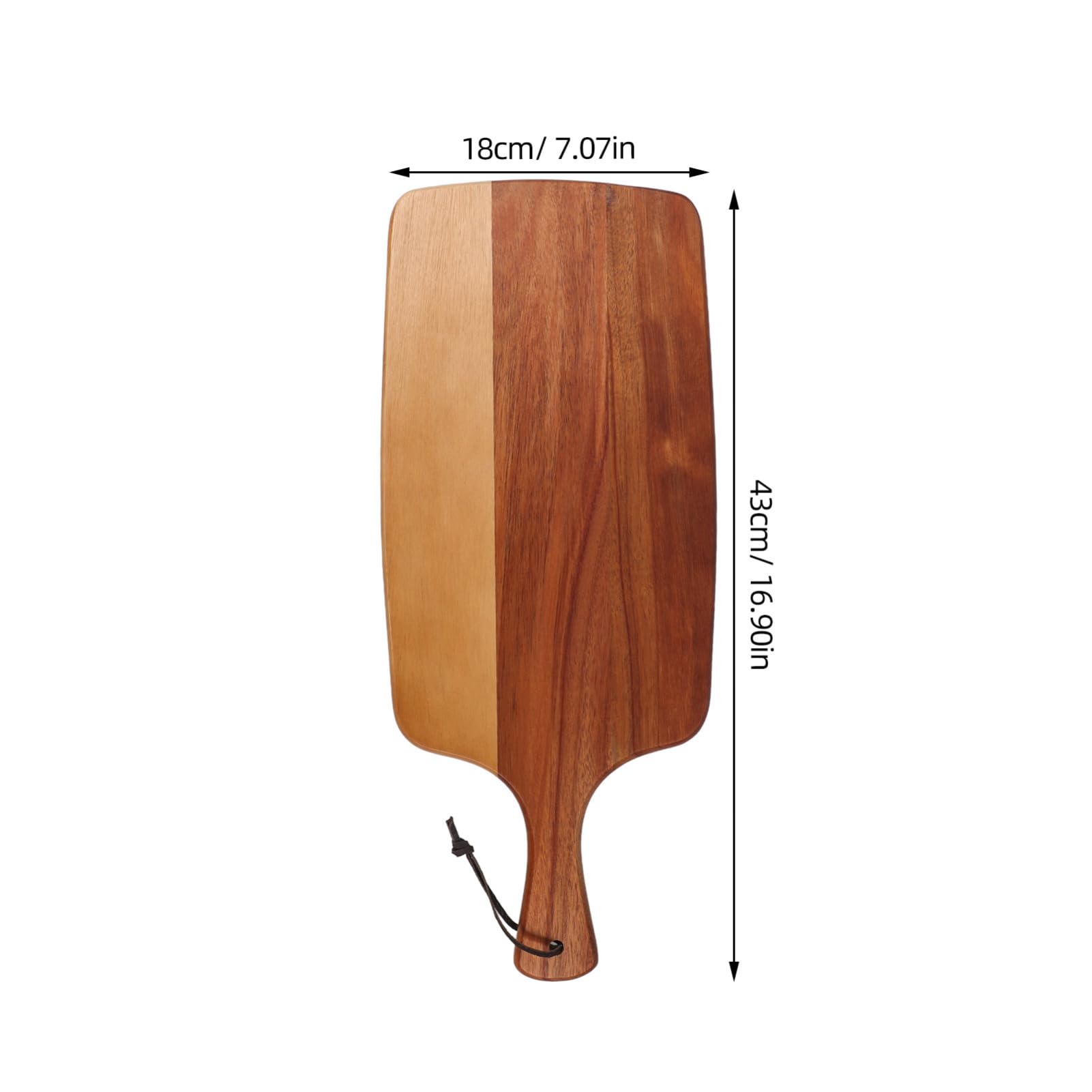 Tagliere da Cucina Facile da Pulire con Manico in Legno Design Antiscivolo, Uso Multifunzione per Carne, Pizza e Formaggio