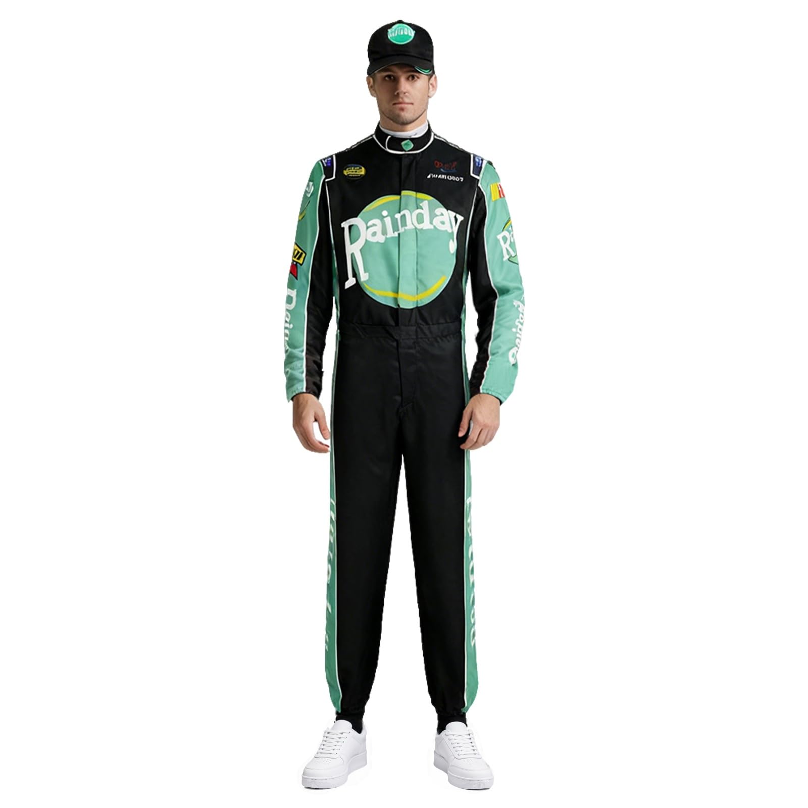 Xelyelmo Ricky Bobby Costume Talladega Nights Jumpsuit Wonder Bread Costume Cosplay Party