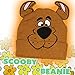 Bioworld Scooby Doo Costume Hat Beanie Embroidered Scooby Original Cartoon Network Face,Brown,One Size