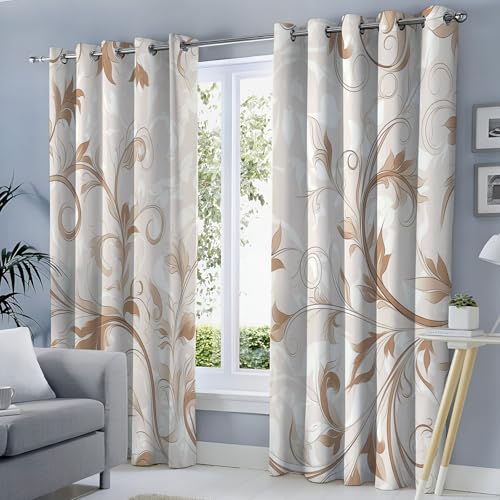 Rideau thermique isolant en polyester occultant décoratif de qualité supérieure 140x180 cm