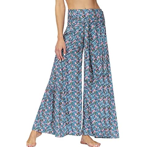 FLYCHEN Pantalones Harem Verano Estampado Tailandia Cover