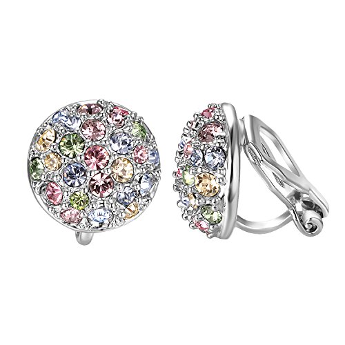 Yoursfs pendientes de filigrana para mujeres rosa flores jaula con forma de Leverback Pendientes novia bisutería