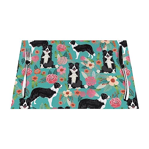 Sets de table en PVC thermorésistant lavable et antidérapant floral x6 - 3