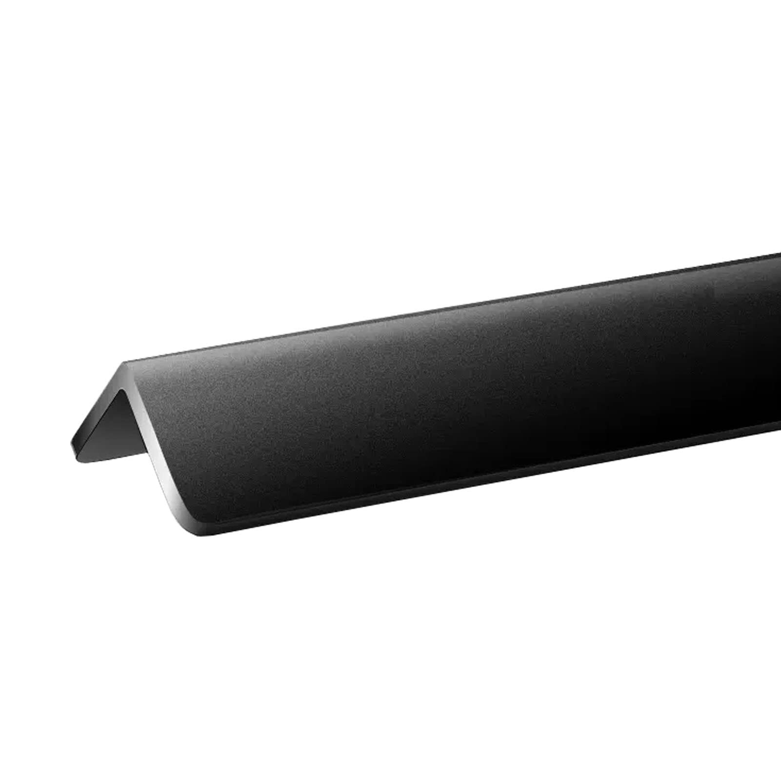 Protectores de Esquinas, Protectores de Pared de aleación de Aluminio, Tiras Protectoras con Escudo Autoadhesivo for Oficina en casa(Black,W 1.5cm)