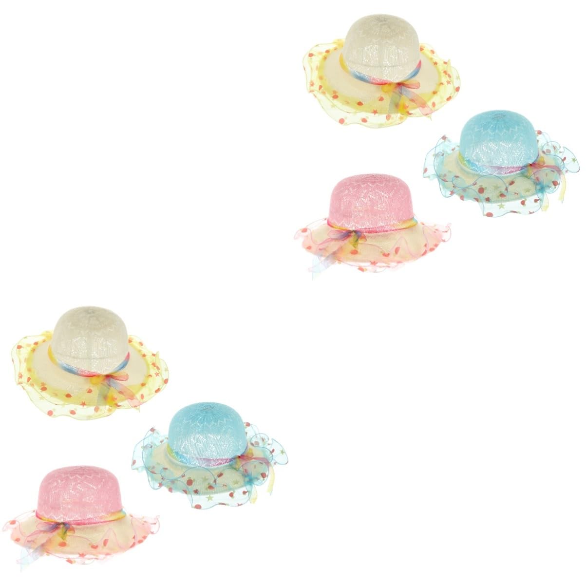 Healeved Sombrero De Sol para Bebés De Transpirables con Protección UV para Playa Camping Y Actividades Al Aire Diseño De ala Ancha Colores Beig Rosa Y Azul