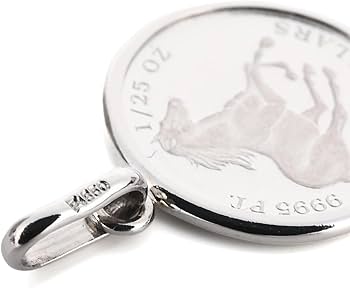 Amazon.co.jp: 純プラチナ ペンダントトップ 1/25oz ツバル ホース