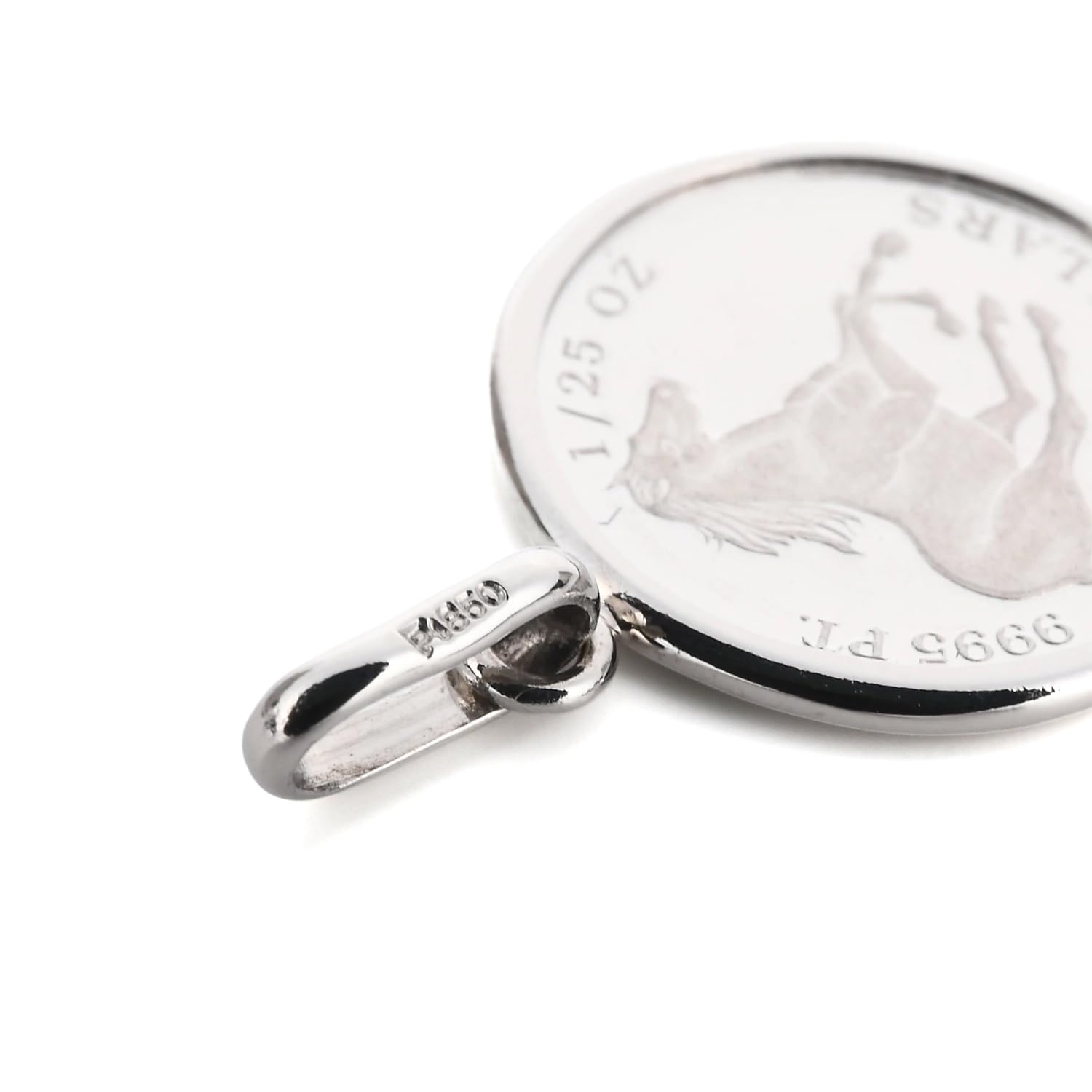 プラチナ トップ ツバルホースタイプ ペンダント アクセサリー 純プラチナコイン ペンダントトップツバルホース1/10オンス デザイン枠