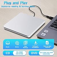 NOLYTH Externes CD Laufwerk für Apple Mac Laptop, Slot-in USB-C SuperDrive – Ansicht 4