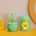 Kalra Magic 4 In 1 Baby Grooming Kit Portable Newborn Manicure & Healthcare Accessories Set Safe 0 Months Infant & Toddler Hygiene Care With Nail Clippers Scissors Nail Cutter & Travel Case (Green) gallery image