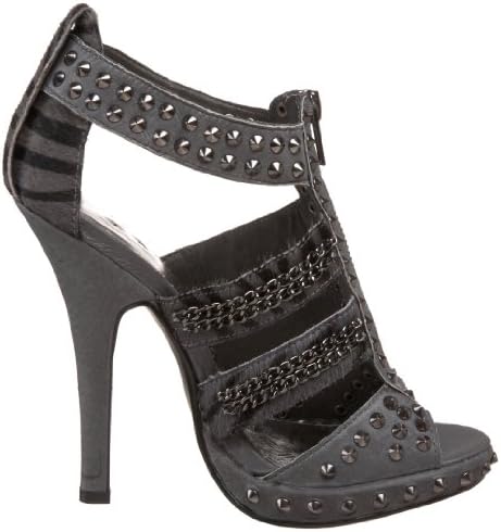 Naughty Monkey Women's Scene Stealer Platform Sandal,Grey,7 M US | Image 5