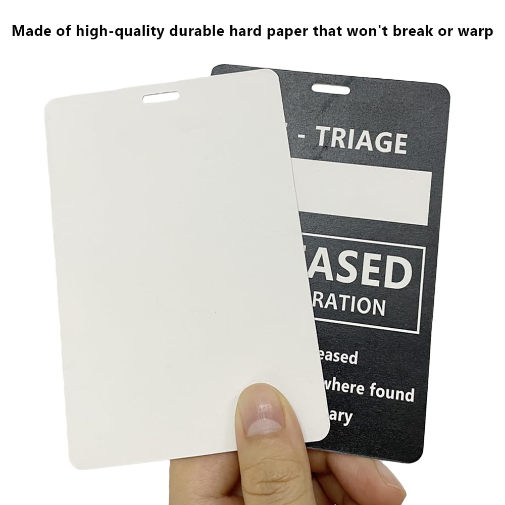 Triage Tag Card Sets – 4er-Pack Für Erste Hilfe Und Notfall – Farbcodiert (Schwarz, Rot, Gelb, Grün) – Für Katastrophen Und Schulungen