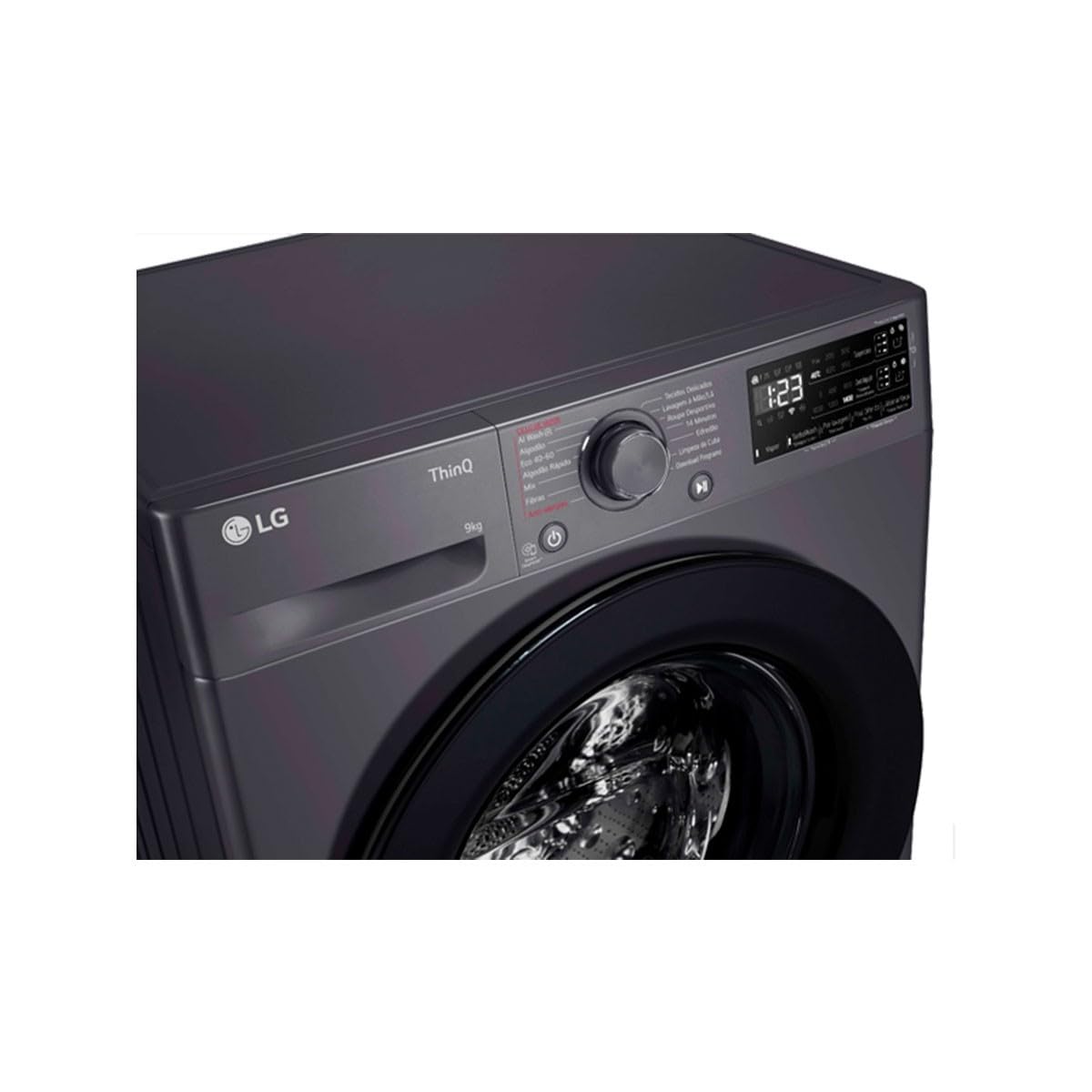 LG Lavadora F4WR359S6M 9Kg 1400 RPM Negra