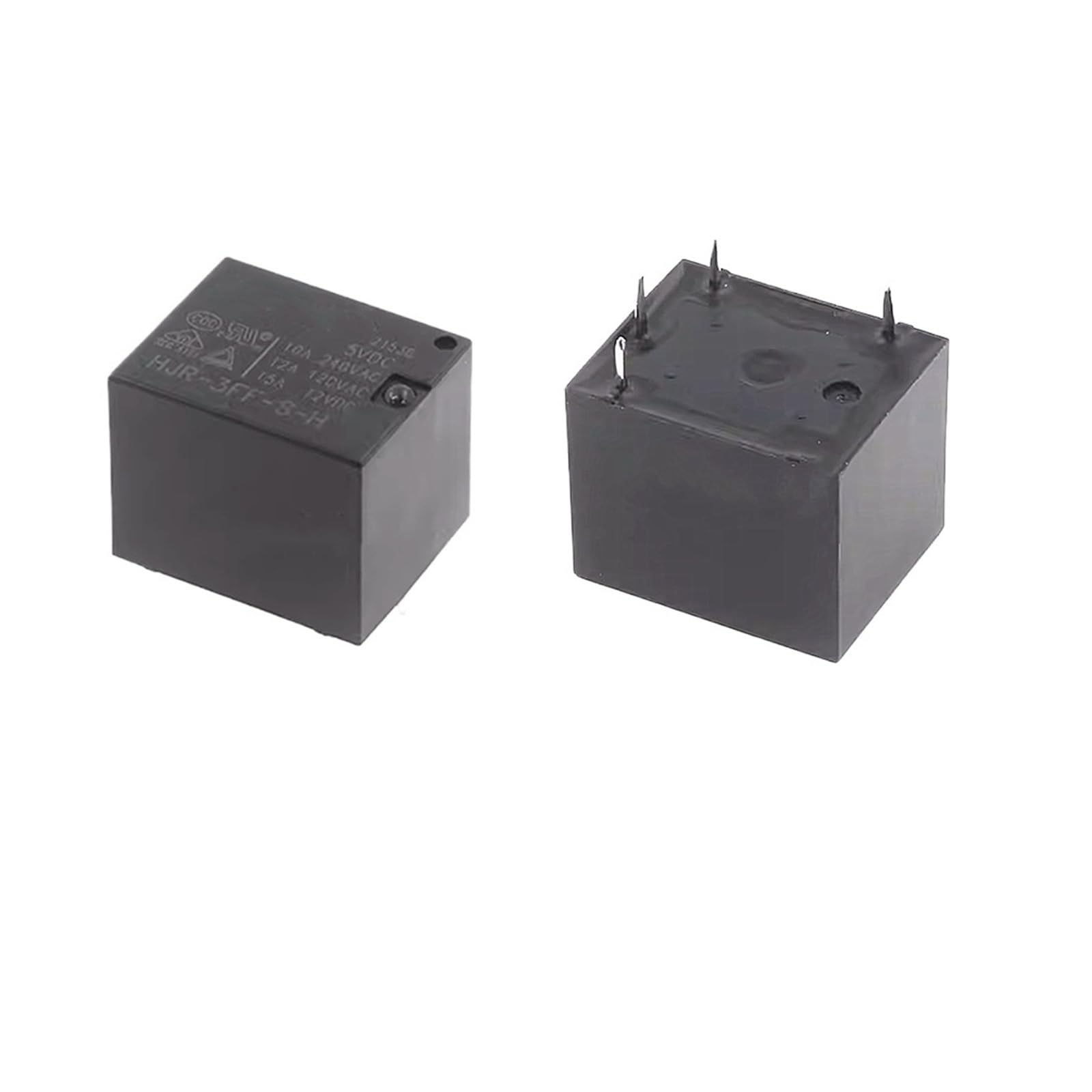 ICXLPMC 5PCS HJR-3FF-S-H-5VDC 5V 4PIN 10A