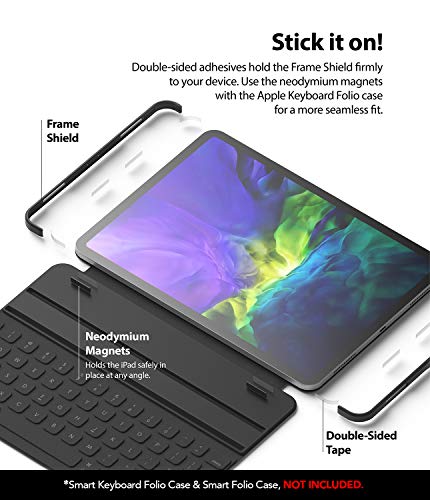 Image of Ringke Frame Shield Compatible with iPad Pro 11 inch Case (2020) - Matte Black