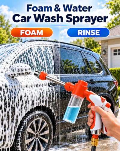 Garden Hose Nozzle with Soap Dispense DROPS TO (works on 3.5 ounces) - image 2
