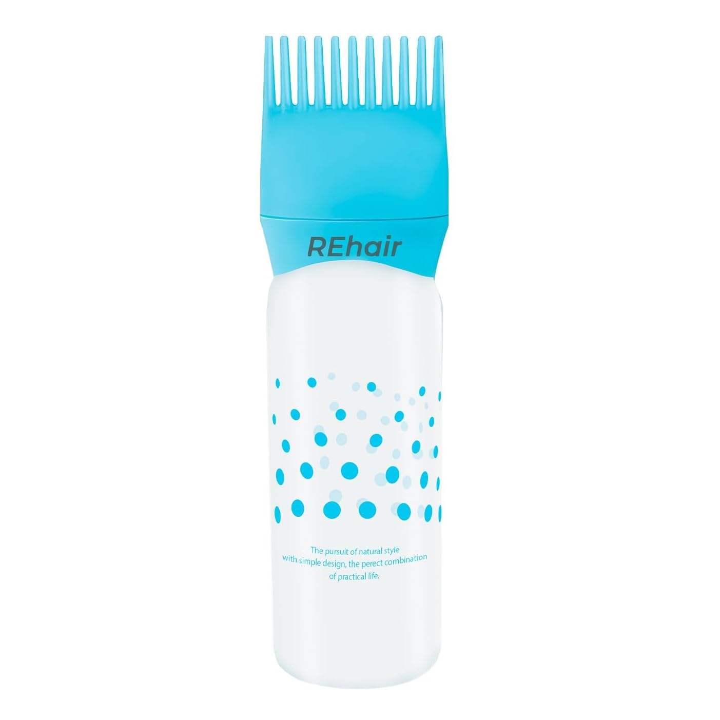 Hair Oil Applicator Comb with bottle (Blue)