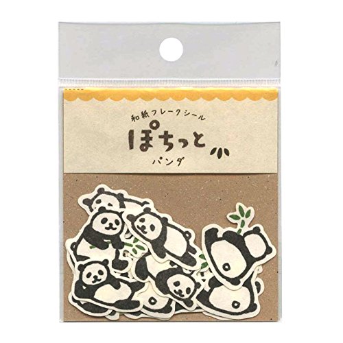Amazon | 和紙フレークシール ぽちっと【パンダ】 QSA24