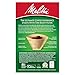 Melitta #2 Cone Coffee Filters, Natural Brown, 100 Count (Pack Of 6), 600 Total Filters - Fits all 2-6 Cup Cone Coffee Makers and 1-cup Pour-Over Brewers, Compostable, Tear-Resistant, Made in USA