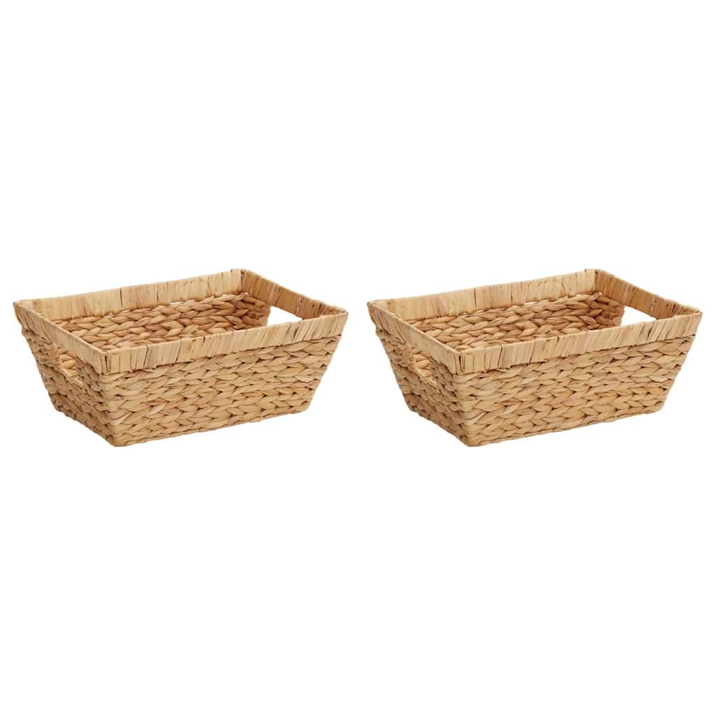 Cestas de almacenamiento 2 piezas naturales 38 x 28 x 15 cm