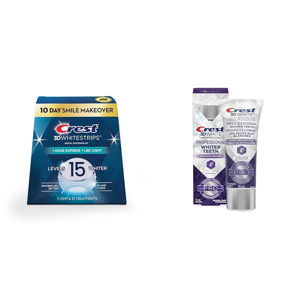 Crest 3D Whitestrips 10 Day Smile Makeover, At-Home Teeth