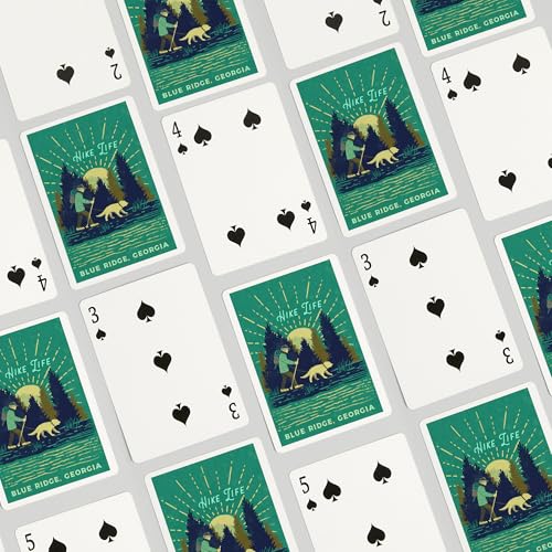 Lantern Press 52 cartas de póker tamaño estándar miniatura 4