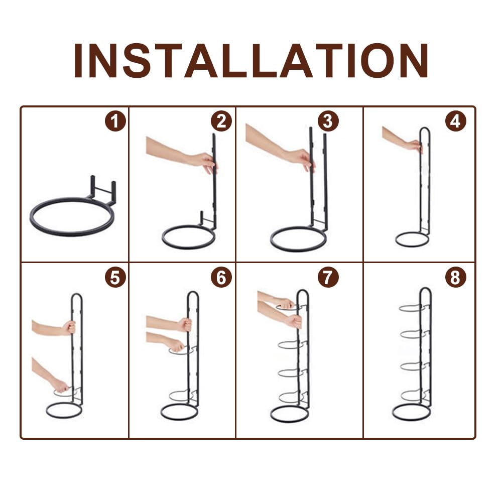 Soporte Vertical para Pelotas de Fútbol Baloncesto, Estante de Almacenamiento de 4 Niveles