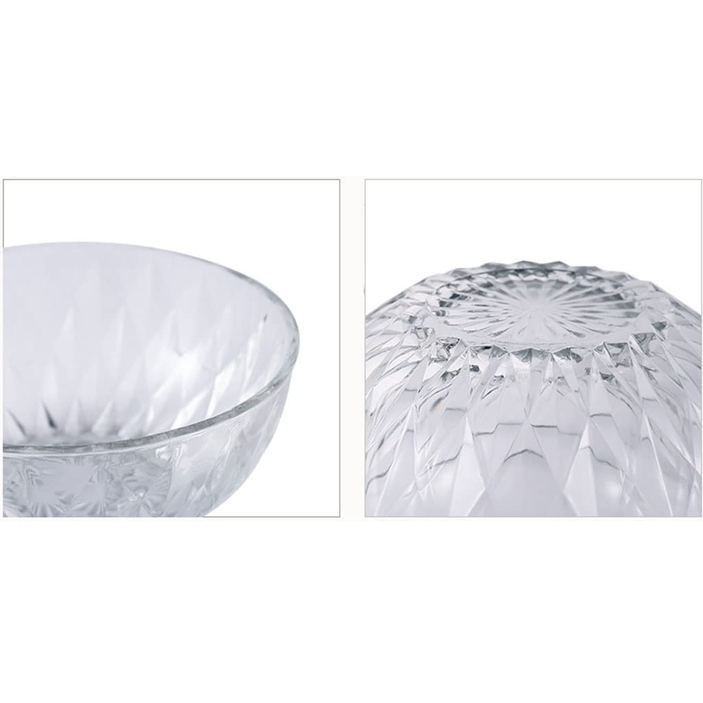 Tazón De Sopa Grande Para Ensaladeras Cuenco de cristal transparente for ensalada de verduras, cuenco for postres de frutas secas for el hogar, adecuado for frutas, sopas, pastas Cuencos Para Cocina C