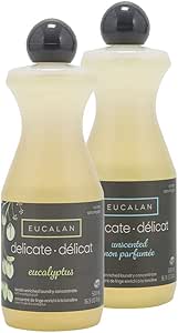 [ユーカラン] EUCALAN 洗濯用洗剤 500ml 2本セット ランジェリー用 デリケート 下着用 ユーカリ＆無香料 Eucalyptus/Natural Unscented ELG/NLG 下着 洗剤 香り ベビー 天然 環境 [並行輸入品]