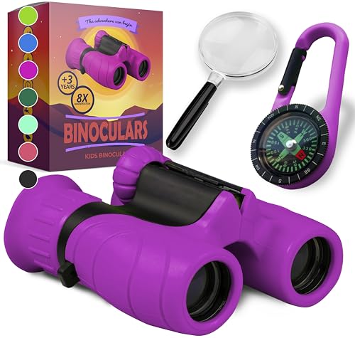 Jumelles Enfant - Cadeau et Jouet Parfait pour Les Garcons et Filles - Grossissement 8X21 -...