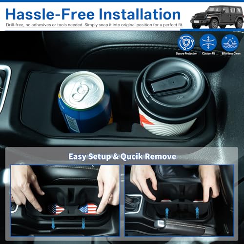 Portavasos para consola central Jeep Wrangler JL 2018-2025 miniatura 3