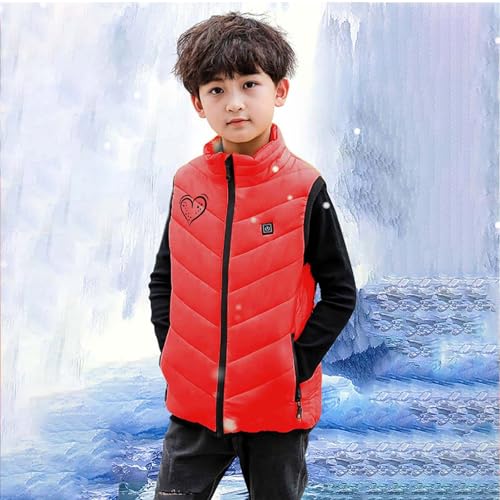 Children Heated Vest Boy Girl Heated Gilet 3 Heating Levels Electric Heating Waistcoat USB Rechargeable Heated Jacket3