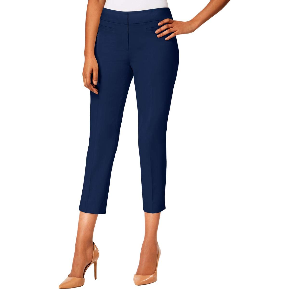 Nine West Womens Classic Cropped Skinny Pants