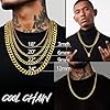 PROSTEEL Stainless Steel Necklace Women Men 3mm 22 inch Fashion Cuban Curb Link Chain Necklace Golden Cool Chains #4
