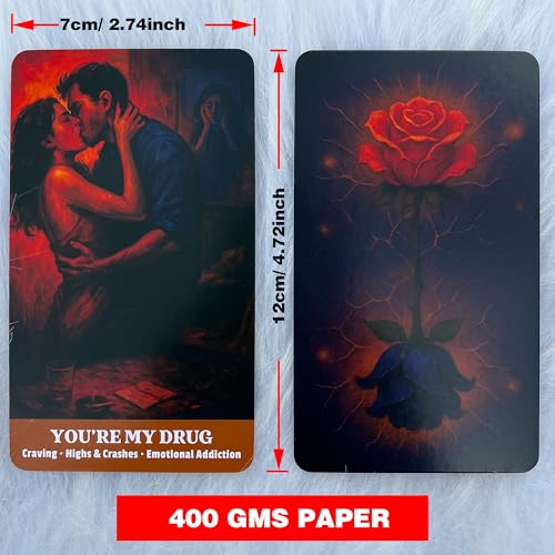 Messy Truth Oracle, Oracle Cards for Beginners, 54 Cards Deck for Love Relationship Clarity, Emotional Healing and No-Contact Reflection, Straight-Talking Cards for Shadow Work and Self-Empowerment - image 9