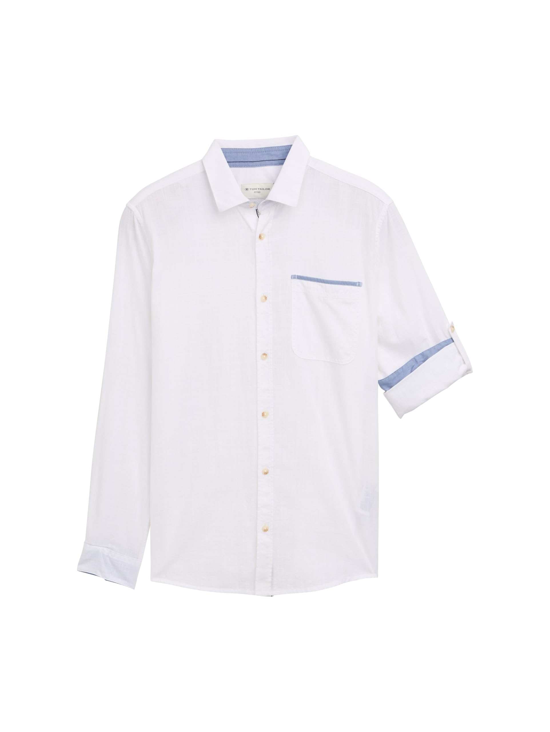 Tom Tailor Men's 20000 - White Shirt, L