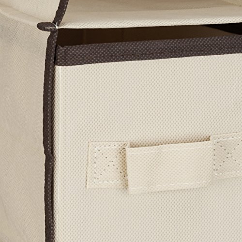 Relaxdays Fabric Hanging Shelves, 6 Compartments with 2 Drawers for the Closet, Foldable, Size: 82 x 14.5 x 30 cm, Beige, 30 x 14.5 x 82 cm Relaxdays Fabric Hanging Shelves, 6 Compartments with 2 Drawers for the Closet, Foldable, Size: 82 x 14.5 x 30 cm, Beige, 30 x 14.5 x 82 cm