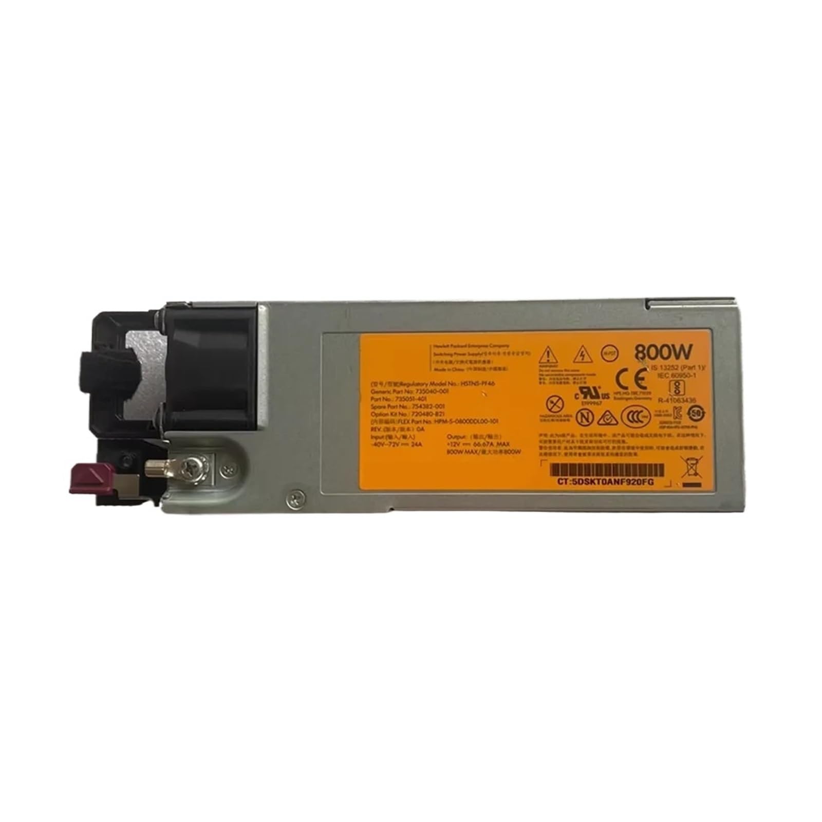 TPKMVGAP Server Power Supply 735051-401 720480-B21 754382-001 800W HSTNS-PF46