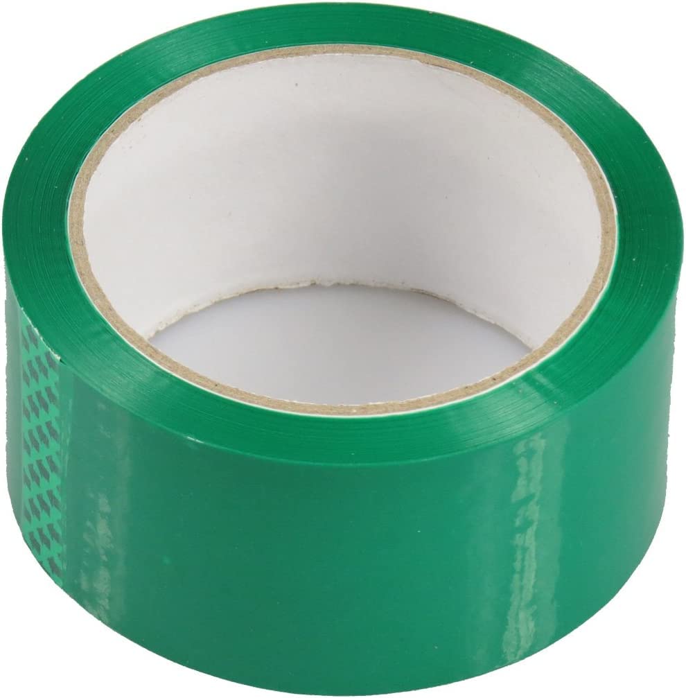 HTUK Low Noise Coloured Packaging Tape 48mm x 66m For Parcels And Boxes Heavy Duty Coloured Box Packing Tape Provides A Strong Secure Sticky Seal For Our Boxes (36, GREEN)